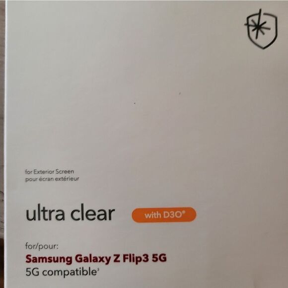 NIB Zagg Invisible Shield cover for Samsung Z Flip 3: screen protector - Picture 3 of 5